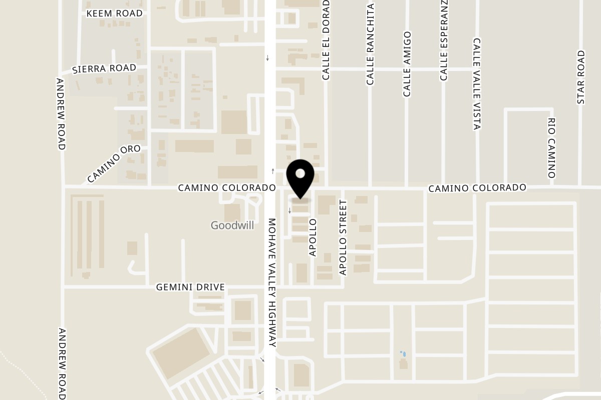 Map showing the location of Dandy Donuts & Deli on 4630 AZ-95 in Fort Mohave